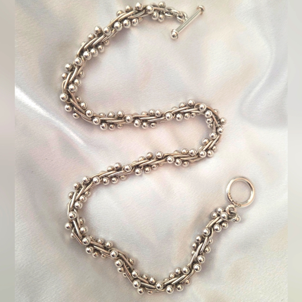 Timeless Mexico 925 Silver DNA Necklace with Polished Finish. - Picture 7 of 7